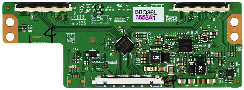 6871L-3653A T-Con FOR LG 55LB6000-UH BUSWLJR